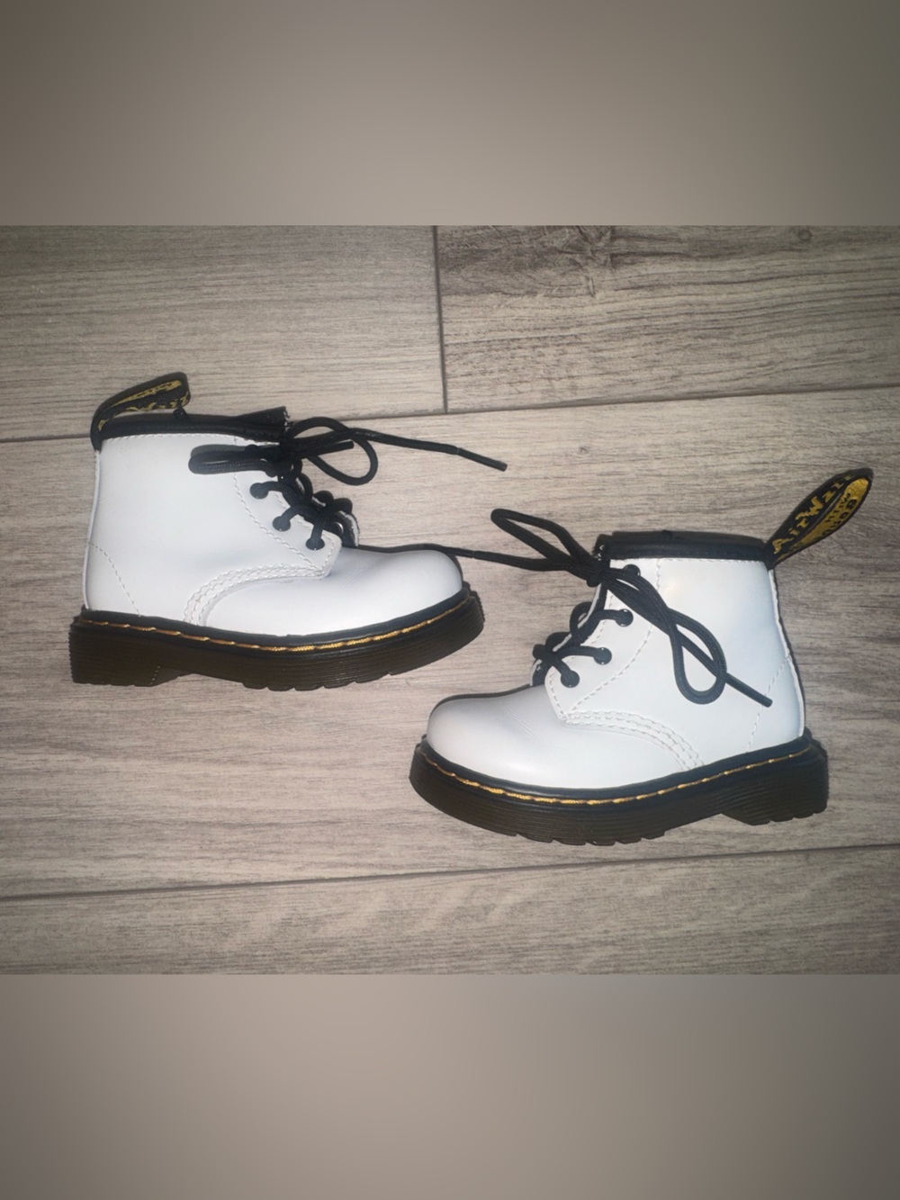 Dr. Martens 1460 Toddler White Leather Boots US 4 / EU